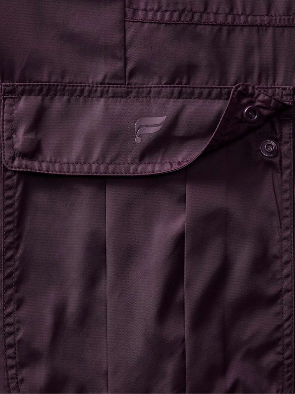 NWT Fabletics Cargo Wide Leg Pants, Deep Plum Purple, Size M - Picture 3 of 5